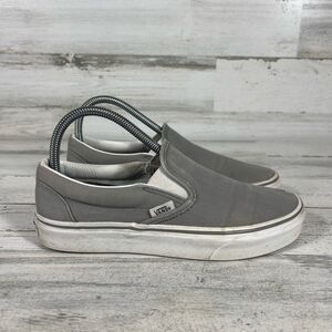 Vans Women's Slip On Skate Shoes Sneakers Grey‎ 500714 Size 7.5 US